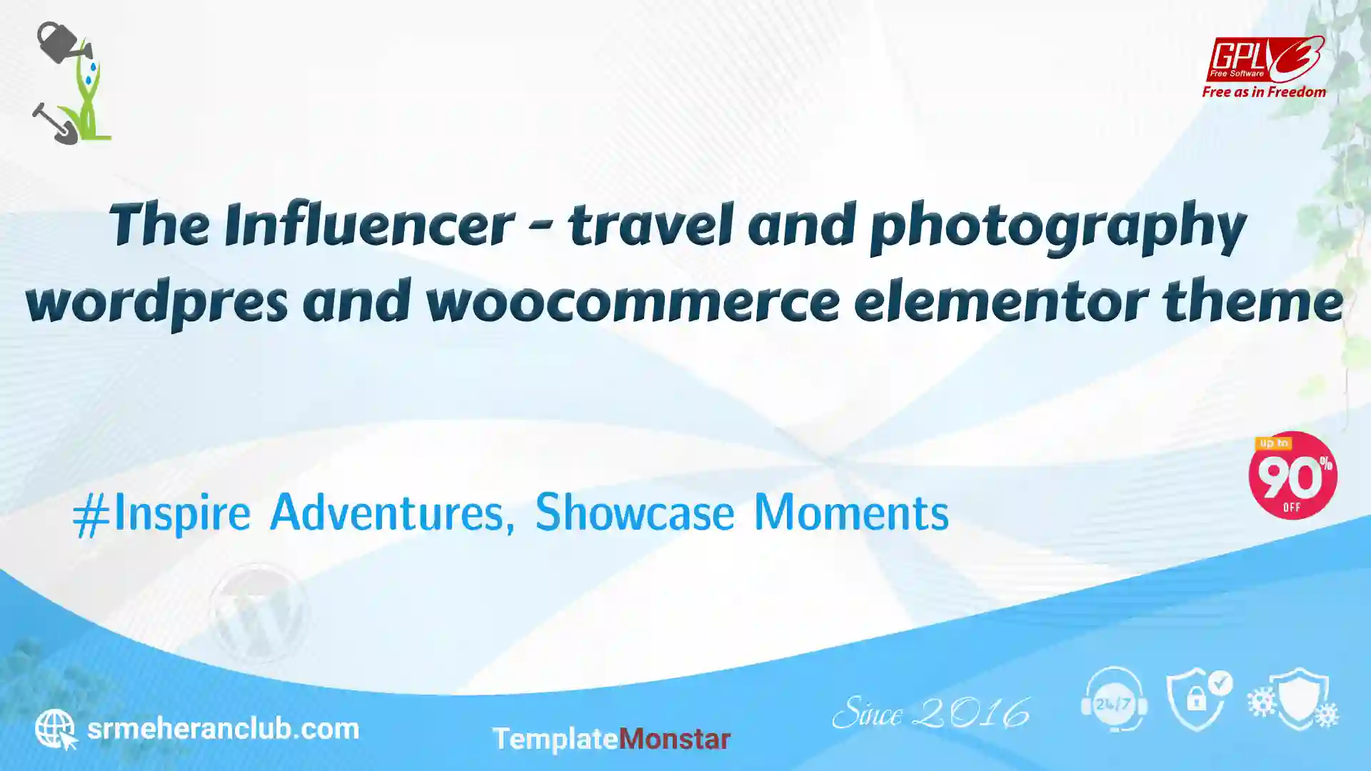The Influencer – travel and photography wordpres and woocommerce elementor theme