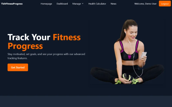 TishFitnessProgress – Next.js, TypeScript and Tailwind CSS Fitness Progress Template — Template by Templatemonster