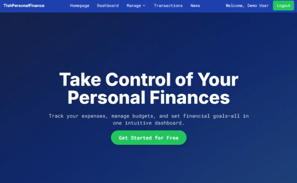 TishPersonalFinance – Next.js, TypeScript and Tailwind CSS Personal Finance Dashboard Template — Template by Templatemonster