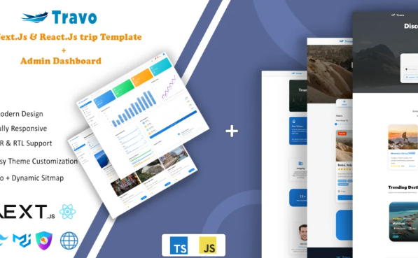 Travo – React.Js & Next.Js Travel Booking Platform Template — Template by Templatemonster