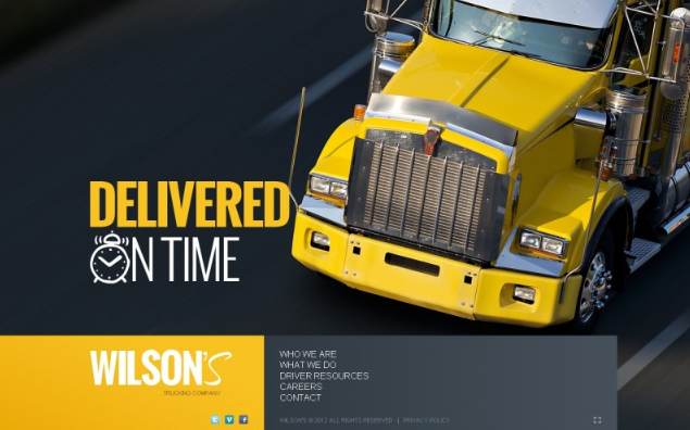 Trucking Website Template