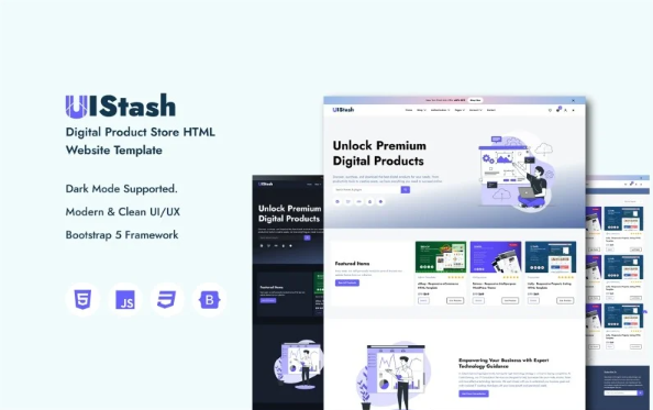 UIstash - Digital Product Store HTML Website Template
