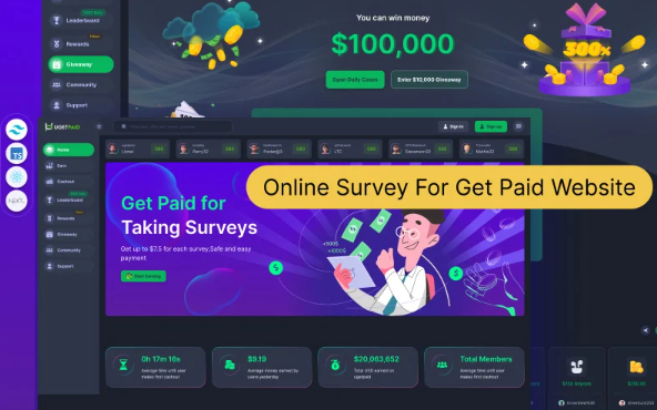 Ugetpaid – Online Survey For Get Paid Website React Next JS Template Games & Nightlife — Template by Templatemonster
