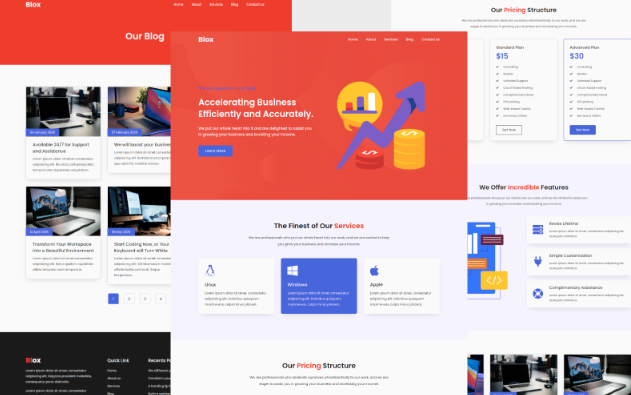 UltimateBLOX HTML Template Website Template