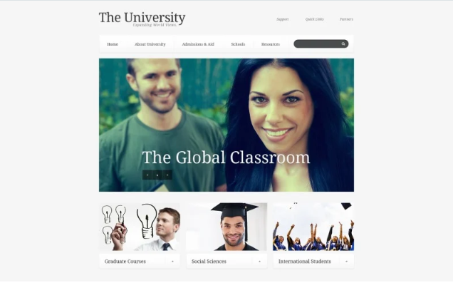 University Responsive Website Template