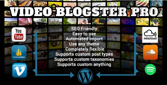 Video Blogster Pro – Import YouTube Videos To WordPress 4.9.0.1