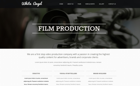 Videographer Responsive Website Template 1.0