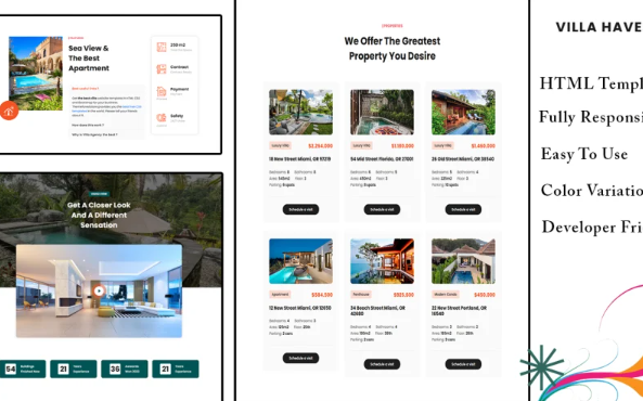 Villahaven– Property Listing & Real Estate HTML Template