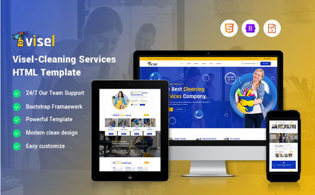 Visel - Cleaning Service Website Template