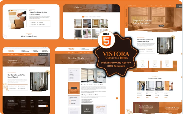 Vistora – Home Decor & Interior Design Website Template