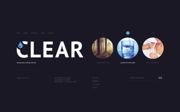 Water Website Template