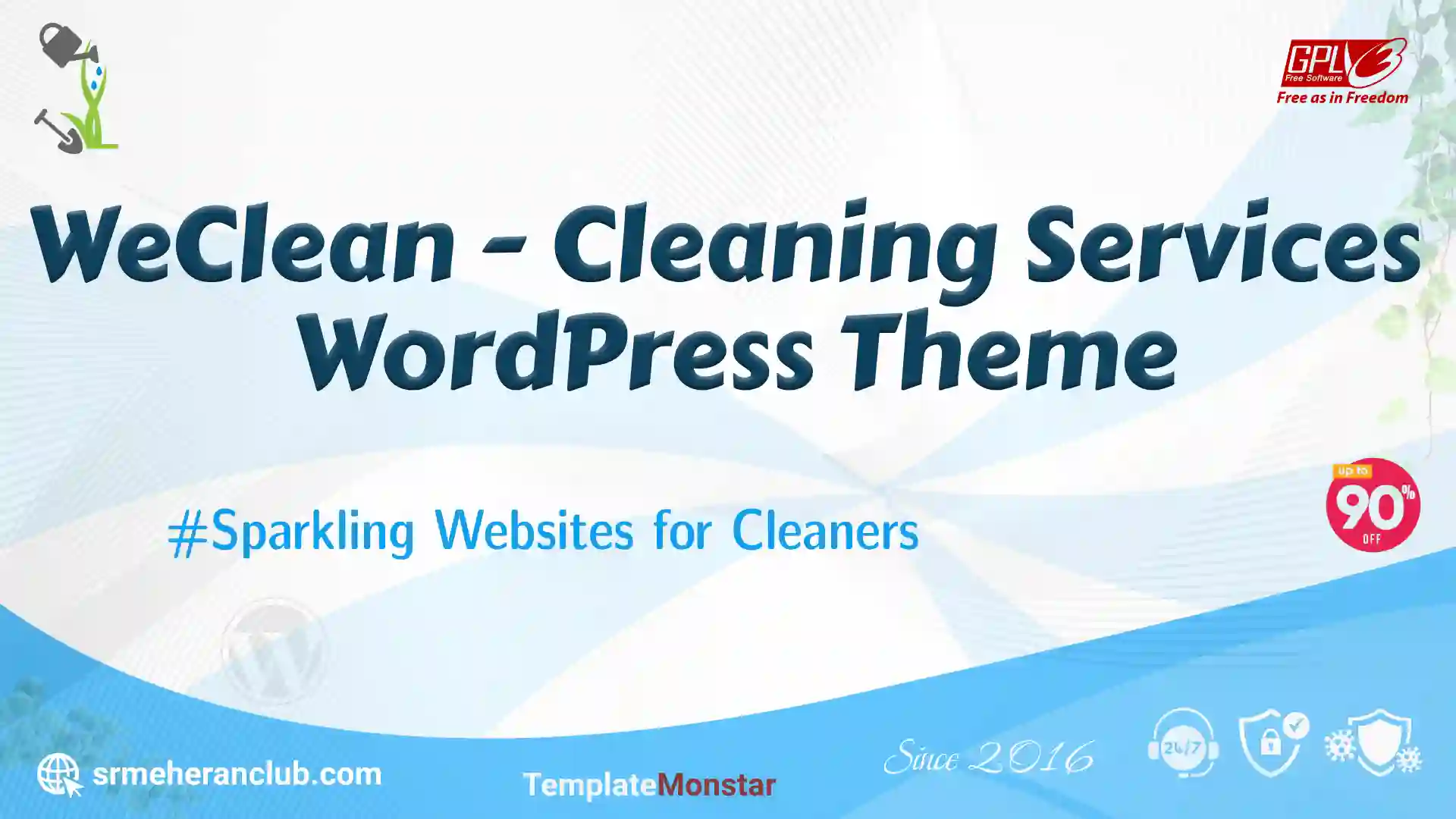 WeClean – Cleaning Services WordPress Theme — Theme by Templatemonster