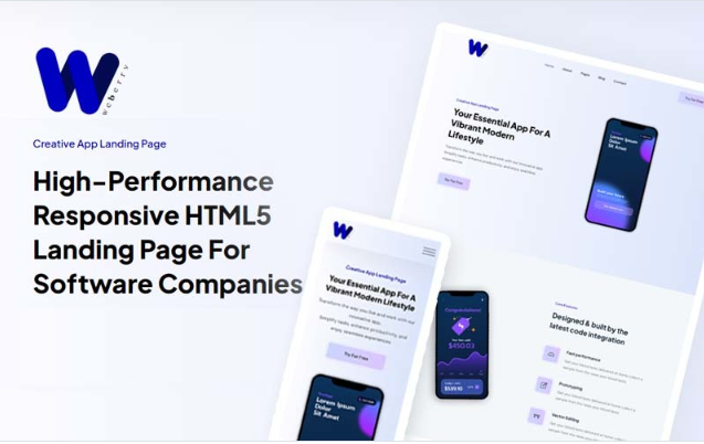 Weberry - Software Company HTML5 Template Website Template
