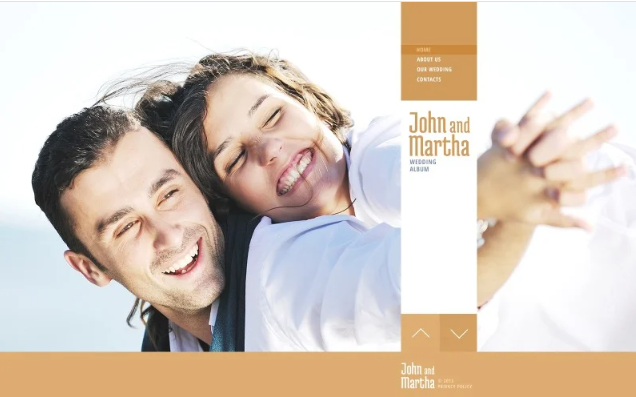 Wedding Album Website Template