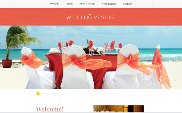 Wedding Planner Responsive Website Template