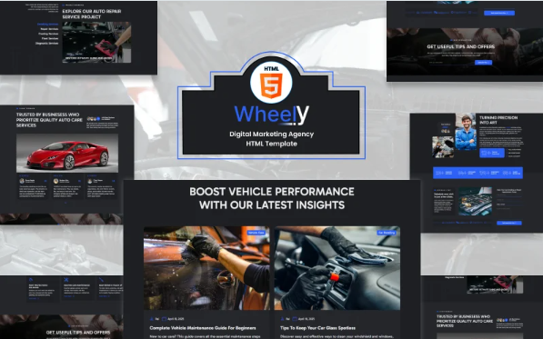 Wheely - Auto Repair and Maintenance HTML Template