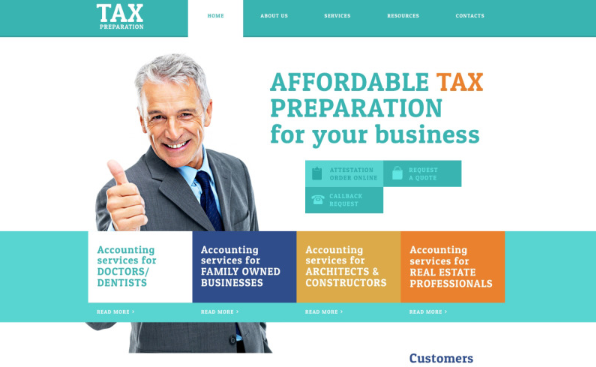 White Cyan Consulting Website Template