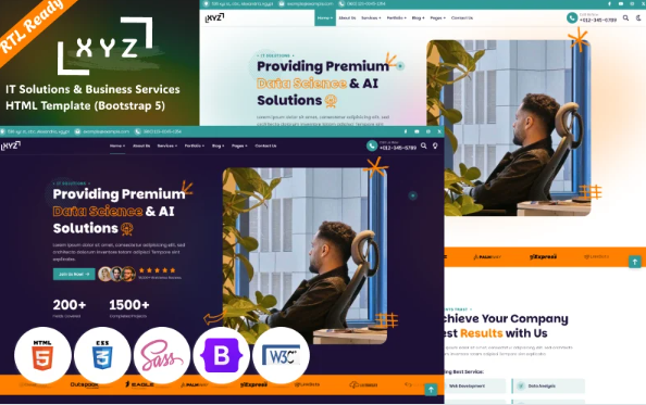 XYZ — IT Solutions & Business Services HTML & Bootstrap 5 Template