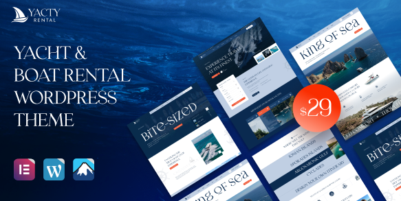 Yacty - Yacht & Boat Rental WordPress Theme
