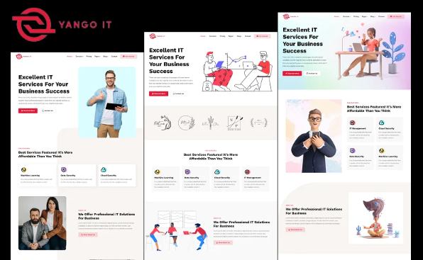 Yango – Technology IT Solutions and Services Provider Company HTML and Bootstrap Website Template — Template by Templatemonster
