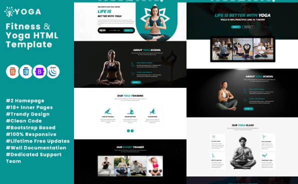 Yoga – Fitness and Yoga HTML Template — Template by Templatemonster