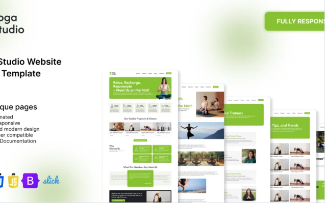 Yoga Studio HTML Website Template