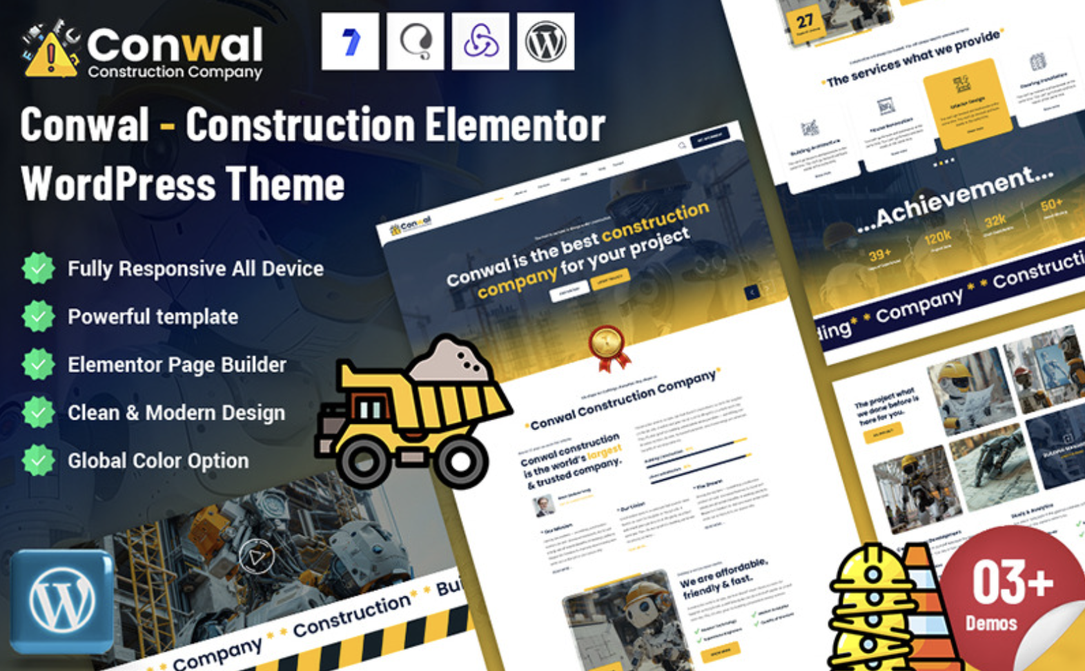 Conwal - Construction Elementor WordPress Theme