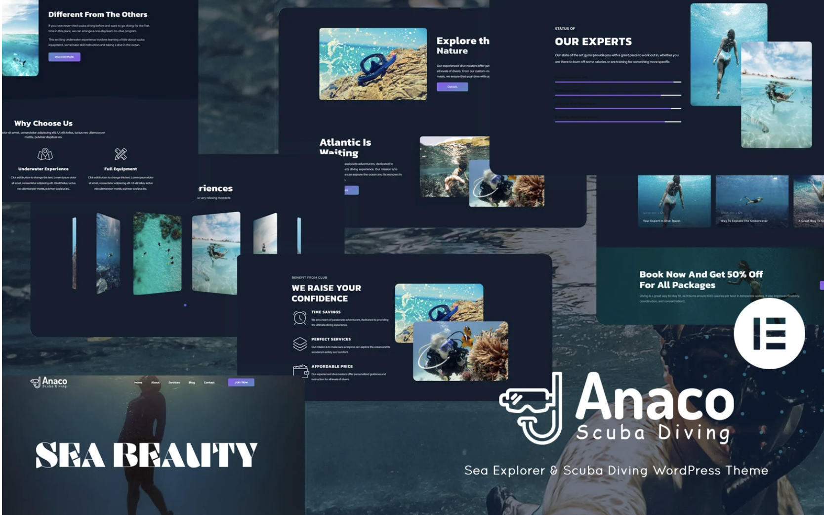 Anaco - Sea Explorer & Scuba Diving WordPress Theme