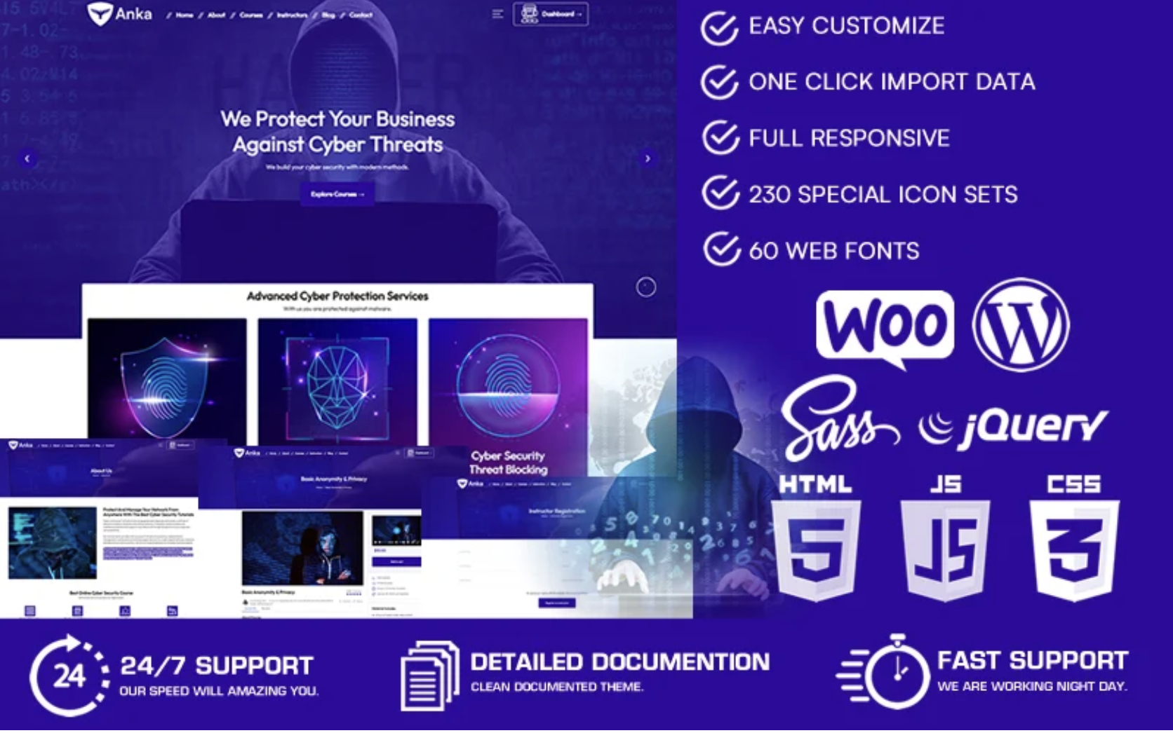 Anka - Cyber Security & Online Cyber Security WooCommerce WordPress Theme