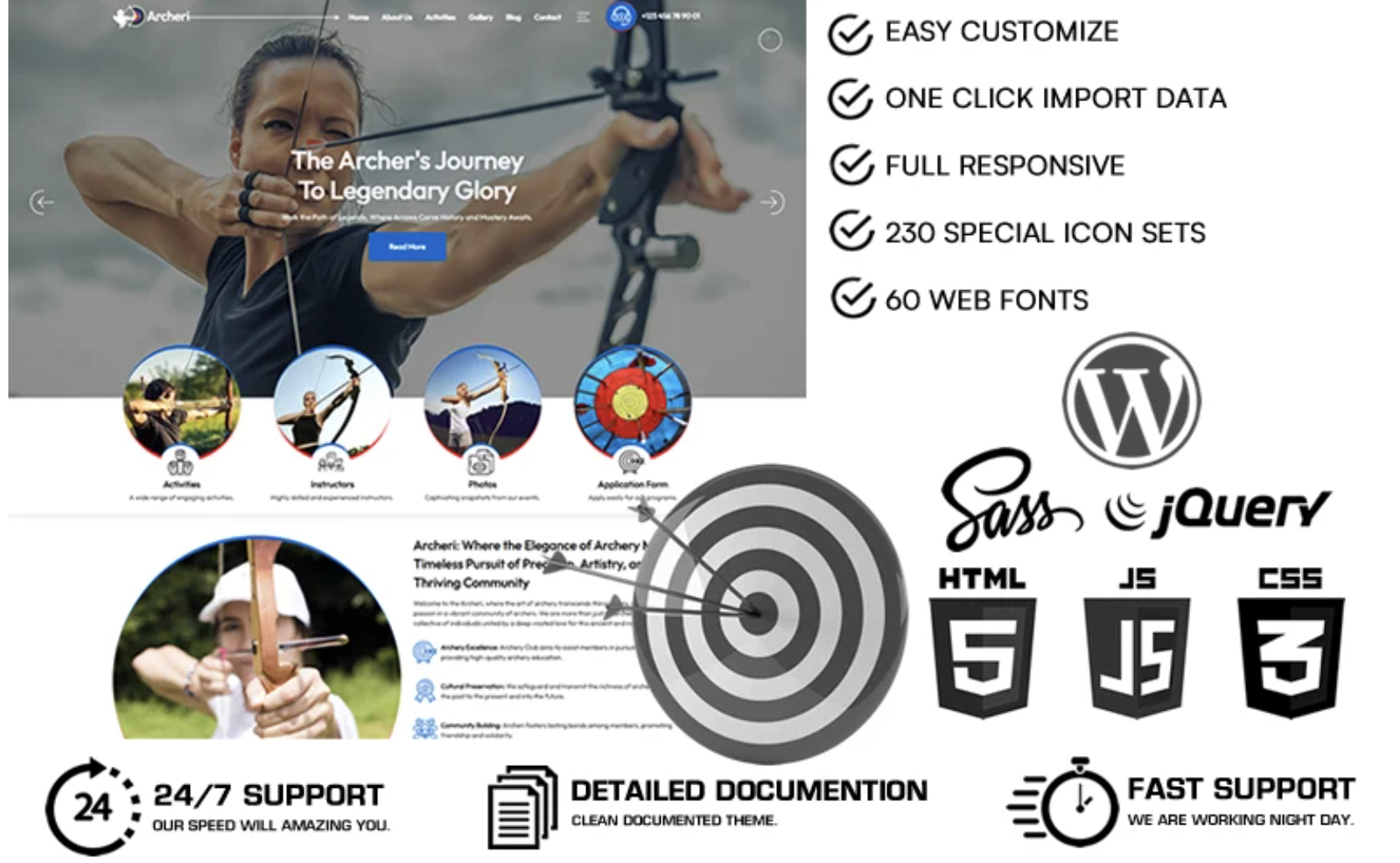 Archeri - Archery WordPress Theme