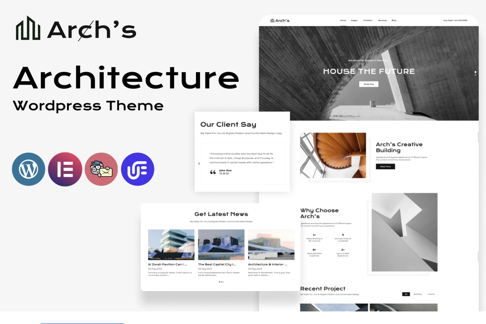 Arcrex Architecture and Interior Design WordPress Theme