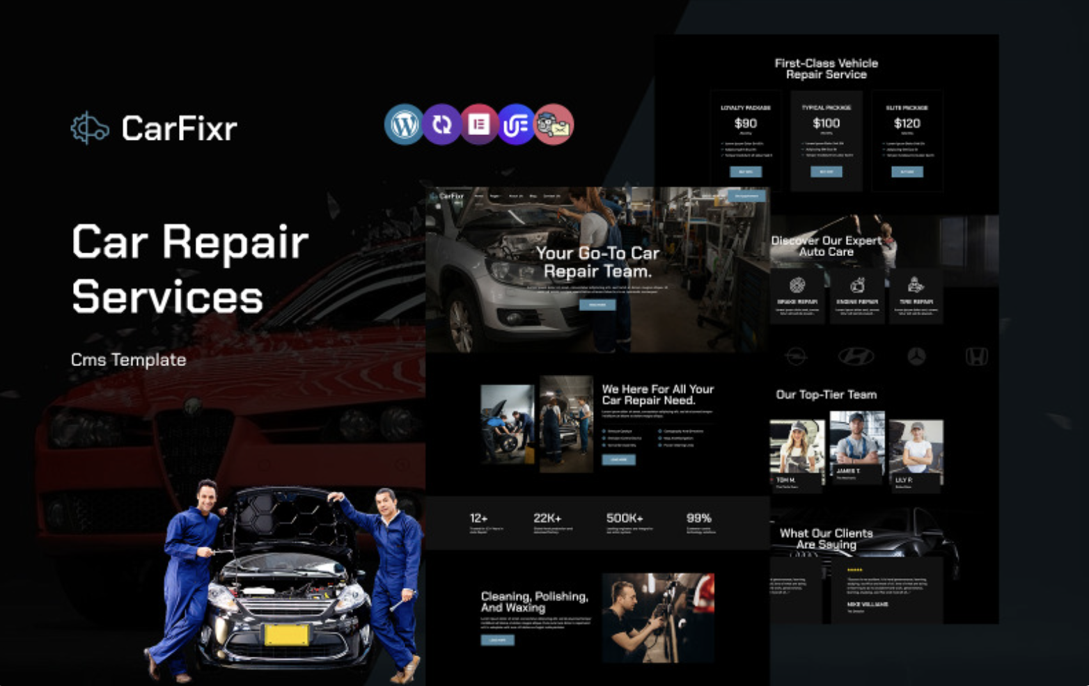 CarFixr - Car Repair Services Multipurpose Responsive WordPress Theme
