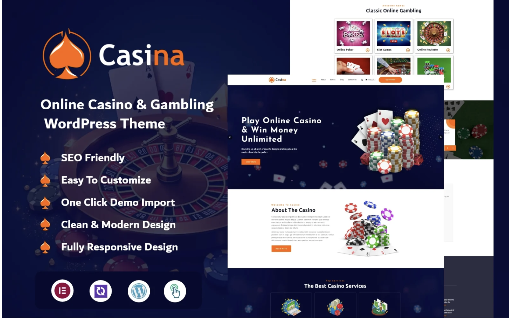 Online Casino - Gambling & Betting WordPress Theme
