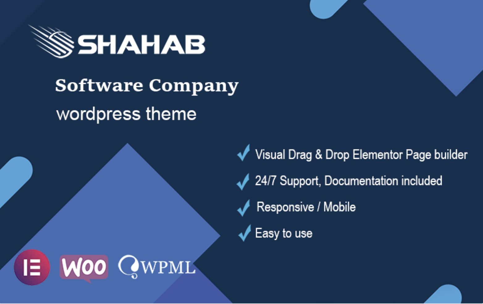 Shahab - Software Company Responsive WordPress Theme