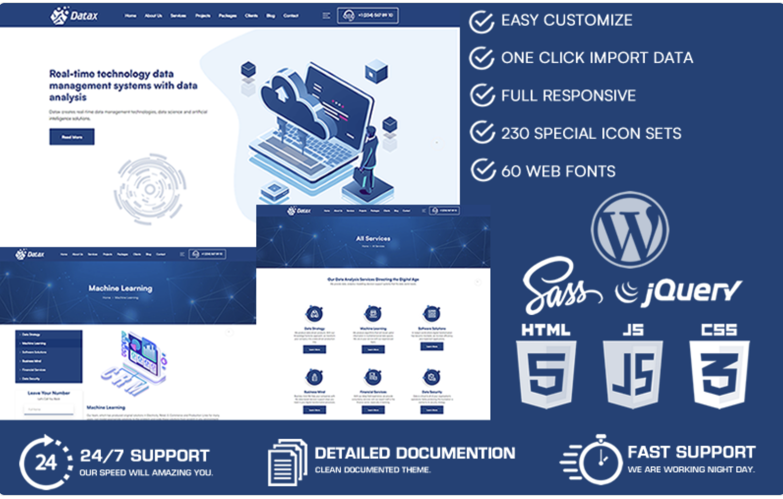 Datax - Data Science & Machine Learning WordPress Theme