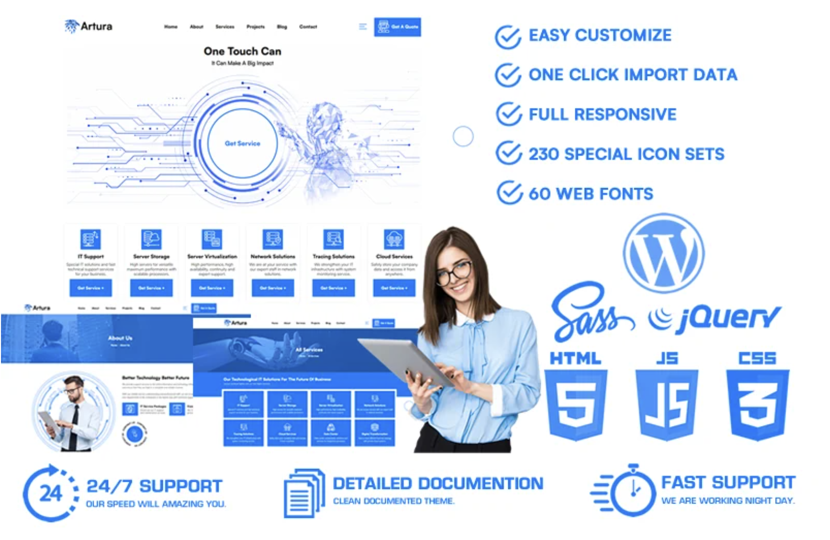 Artura - It Solutions & Business Service Creative WordPress Theme