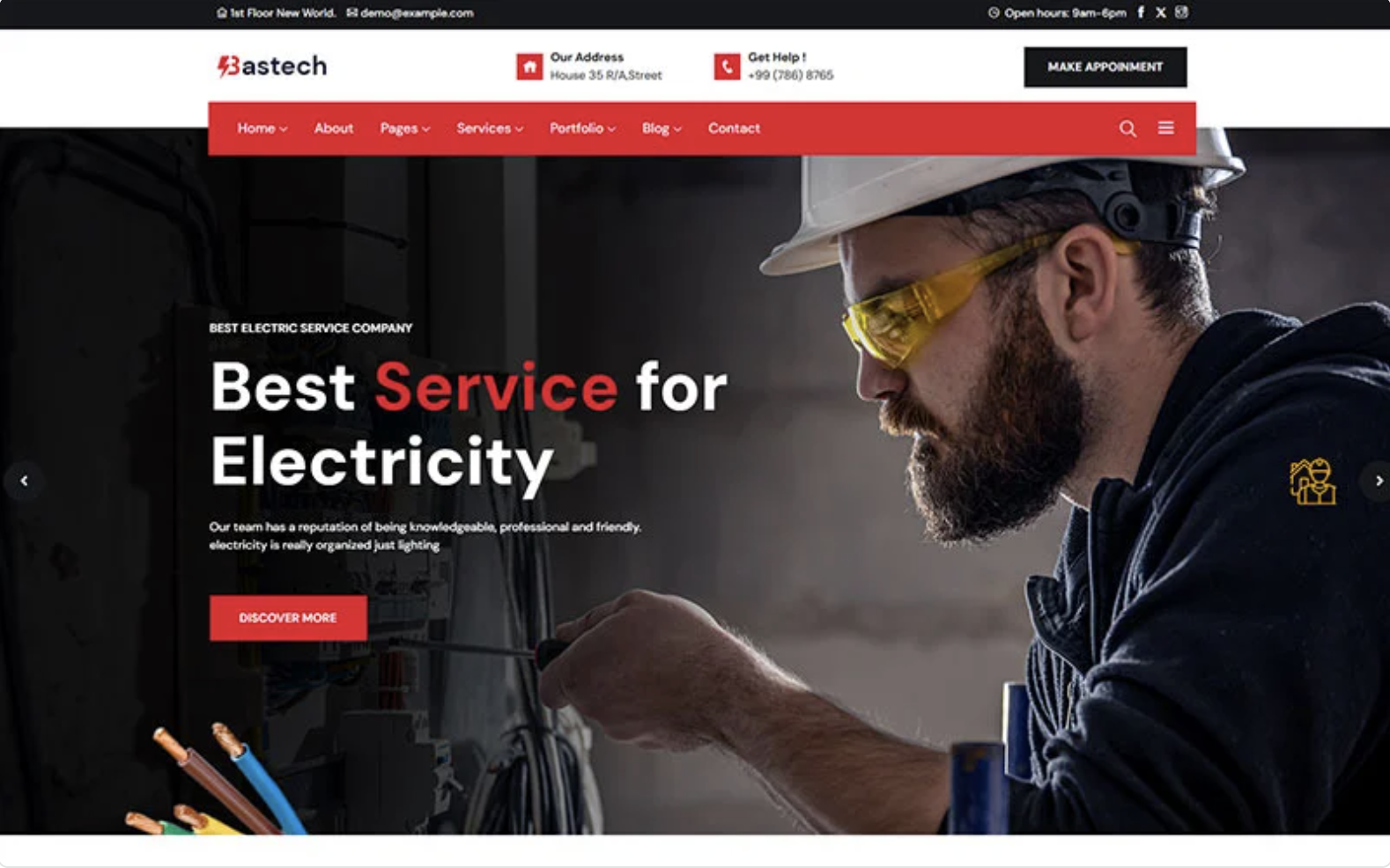 Bastech - Charity Responsive WordPress Theme