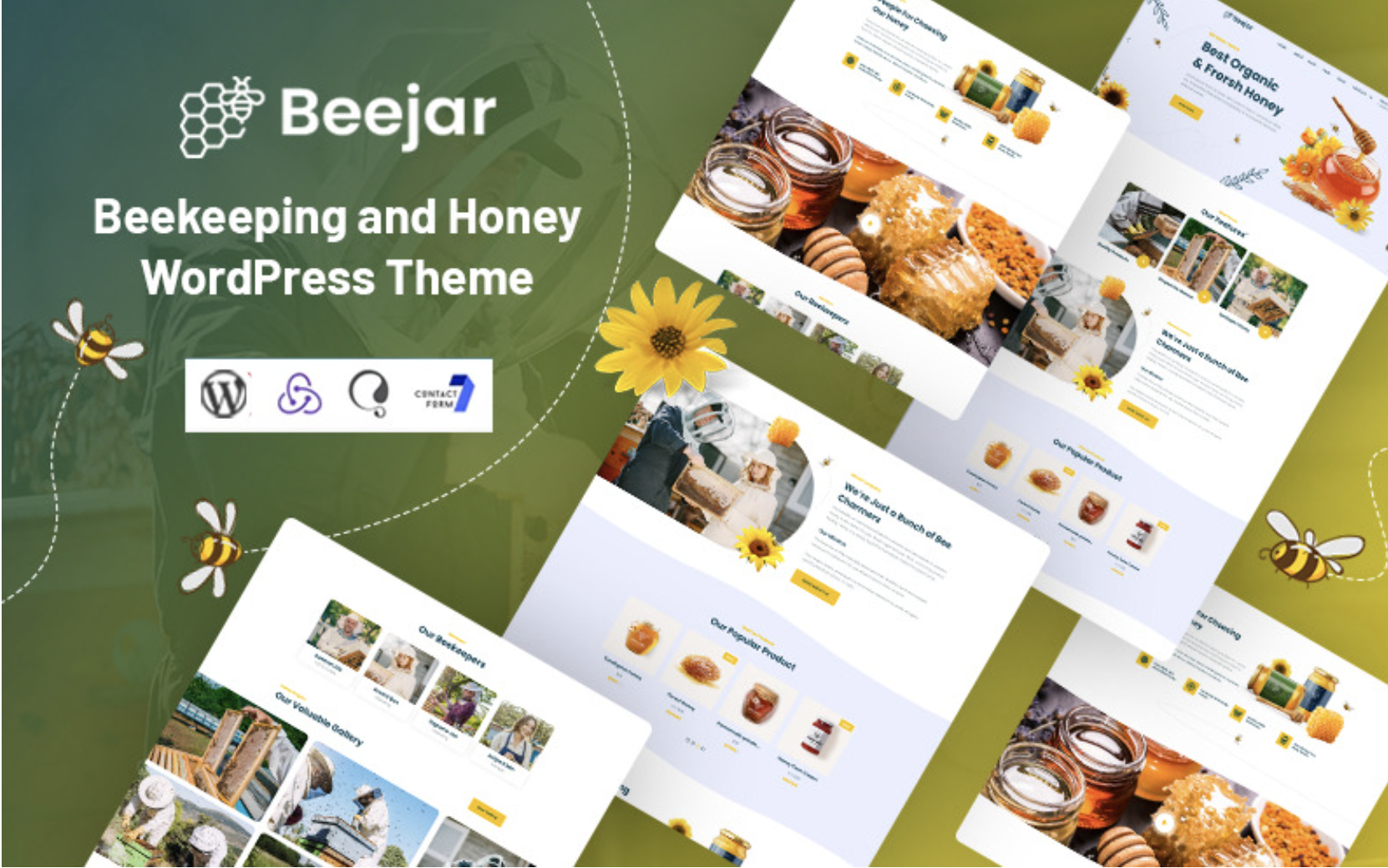 Beejar - Beekeeping and Honey WordPress Theme