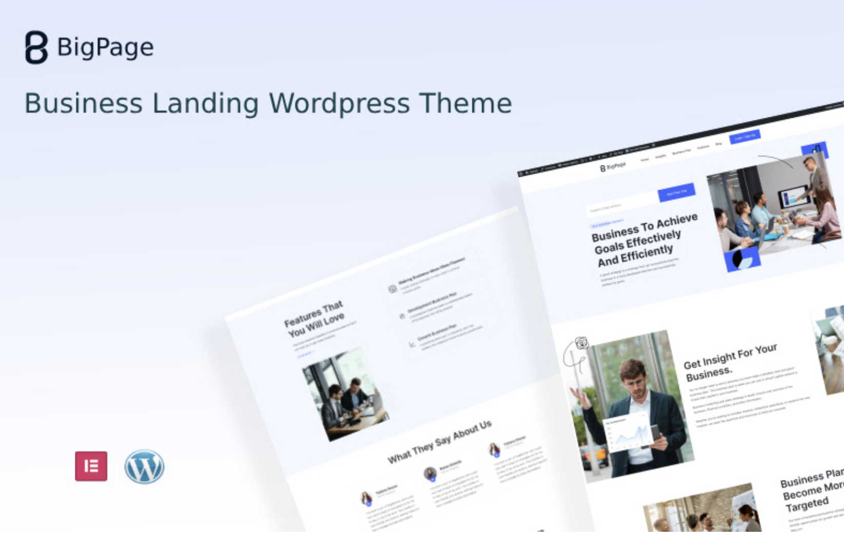 Bigpage - Business Landing Wordpress Theme