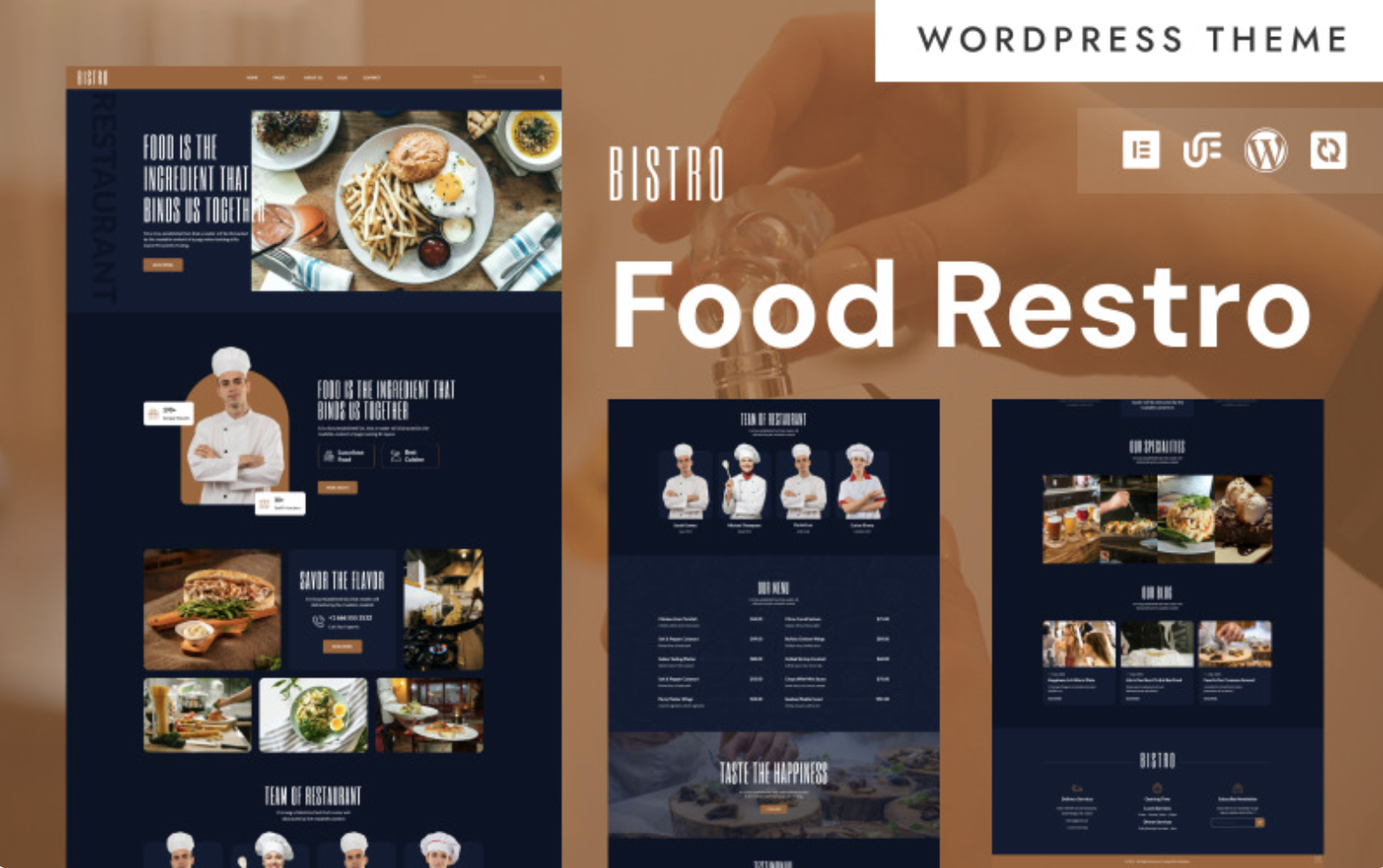 Bistro - Food Restaurant & Cafe WordPress Elementor Theme WordPress Theme