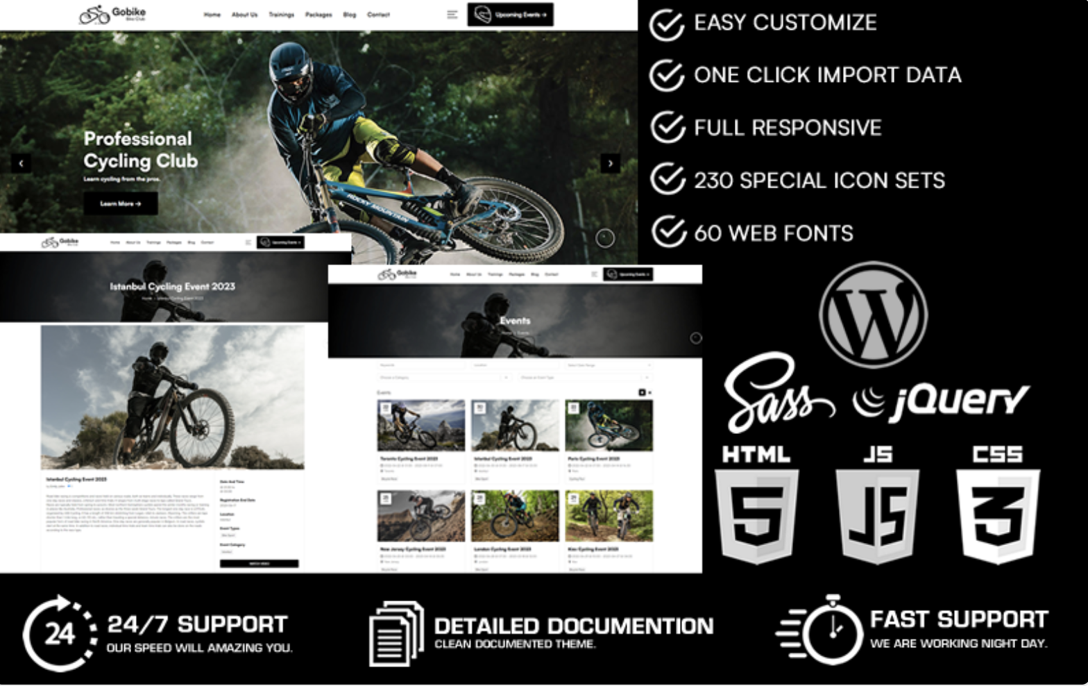 Gobike - Bike Club WordPress Theme