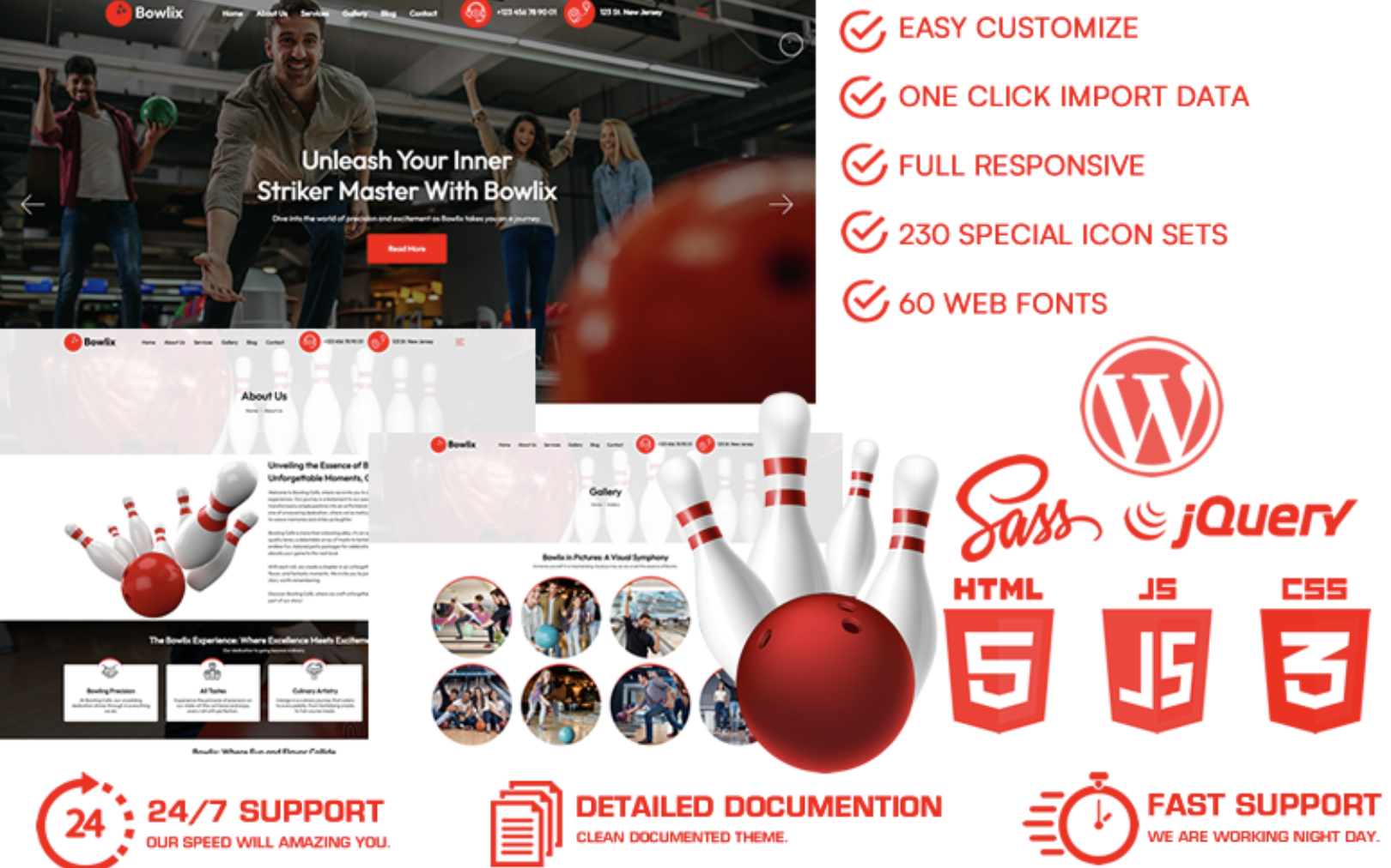 Bowlix - Bowling WordPress Theme