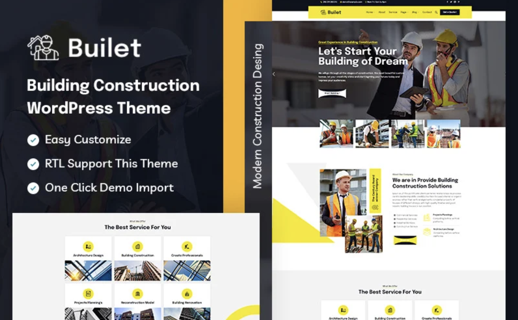 Builet - Building Construction WordPress Theme