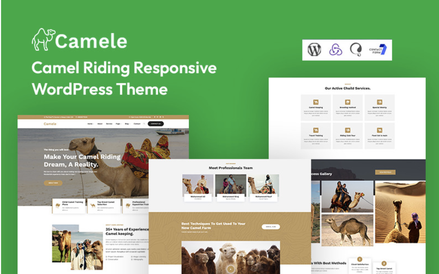 Camele - Camel Riding Responsive WordPress Theme