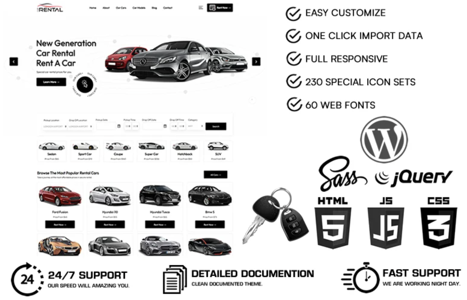 Carren - Car Rental WordPress Theme