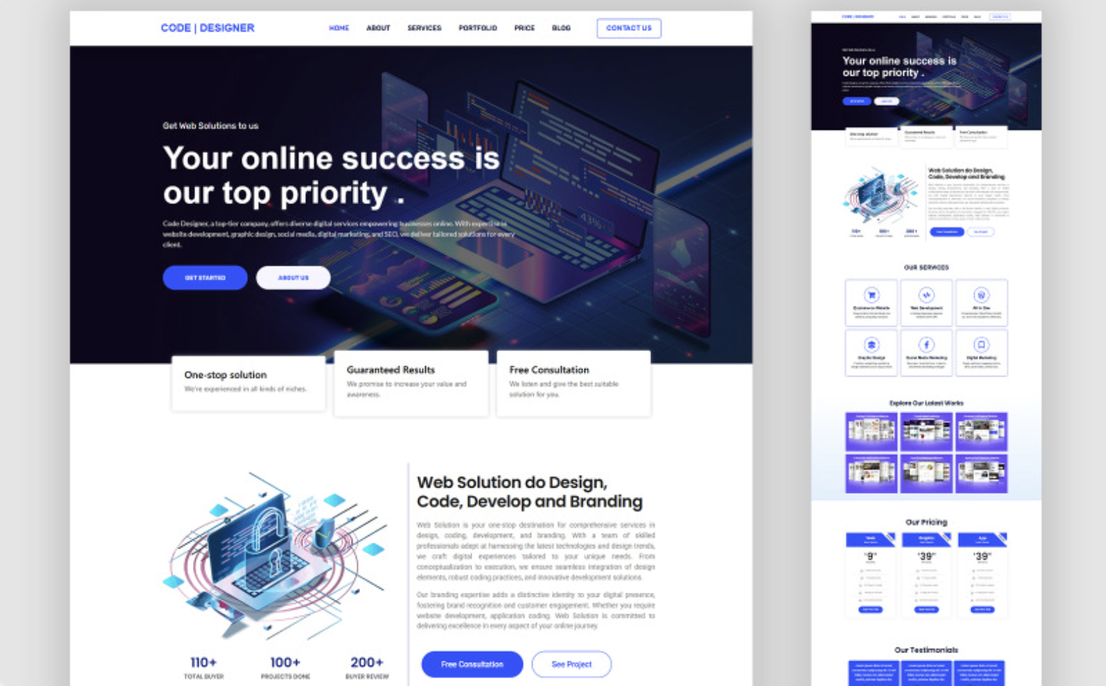 Code Designer - Creative Agency & Portfolio WordPress Theme