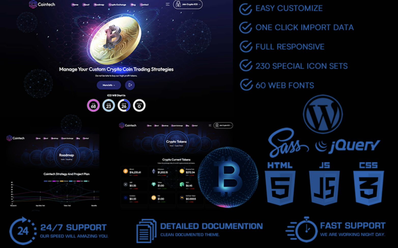 Cointech - ICO & Crypto WordPress Theme
