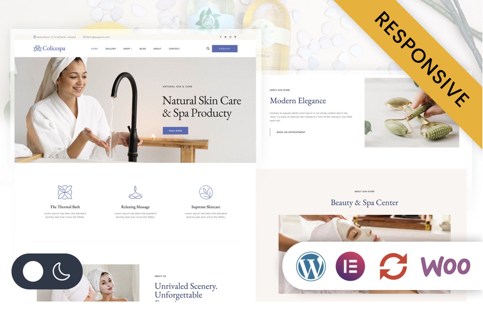Colicespa - Beauty, Spa & Skincare Elementor Wordpress Responsive Theme