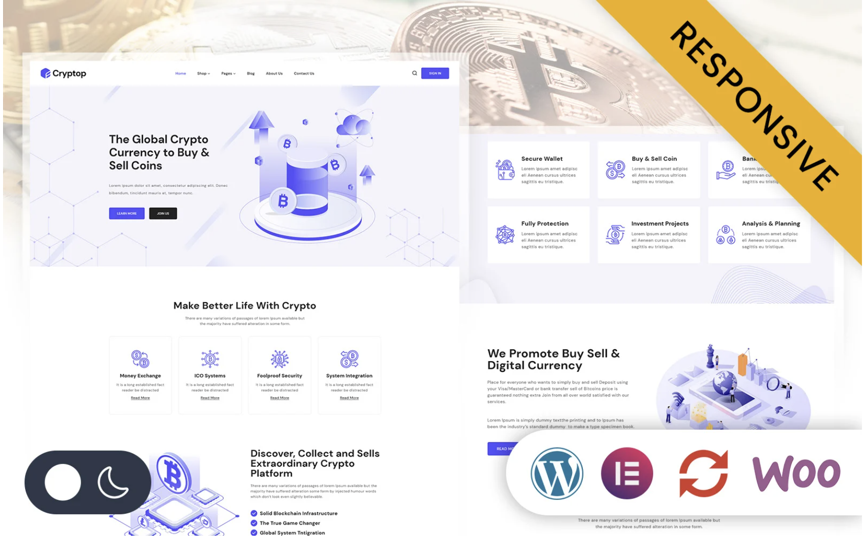 Cryptoce - Cryptocurrency & Bitcoin WordPress Theme