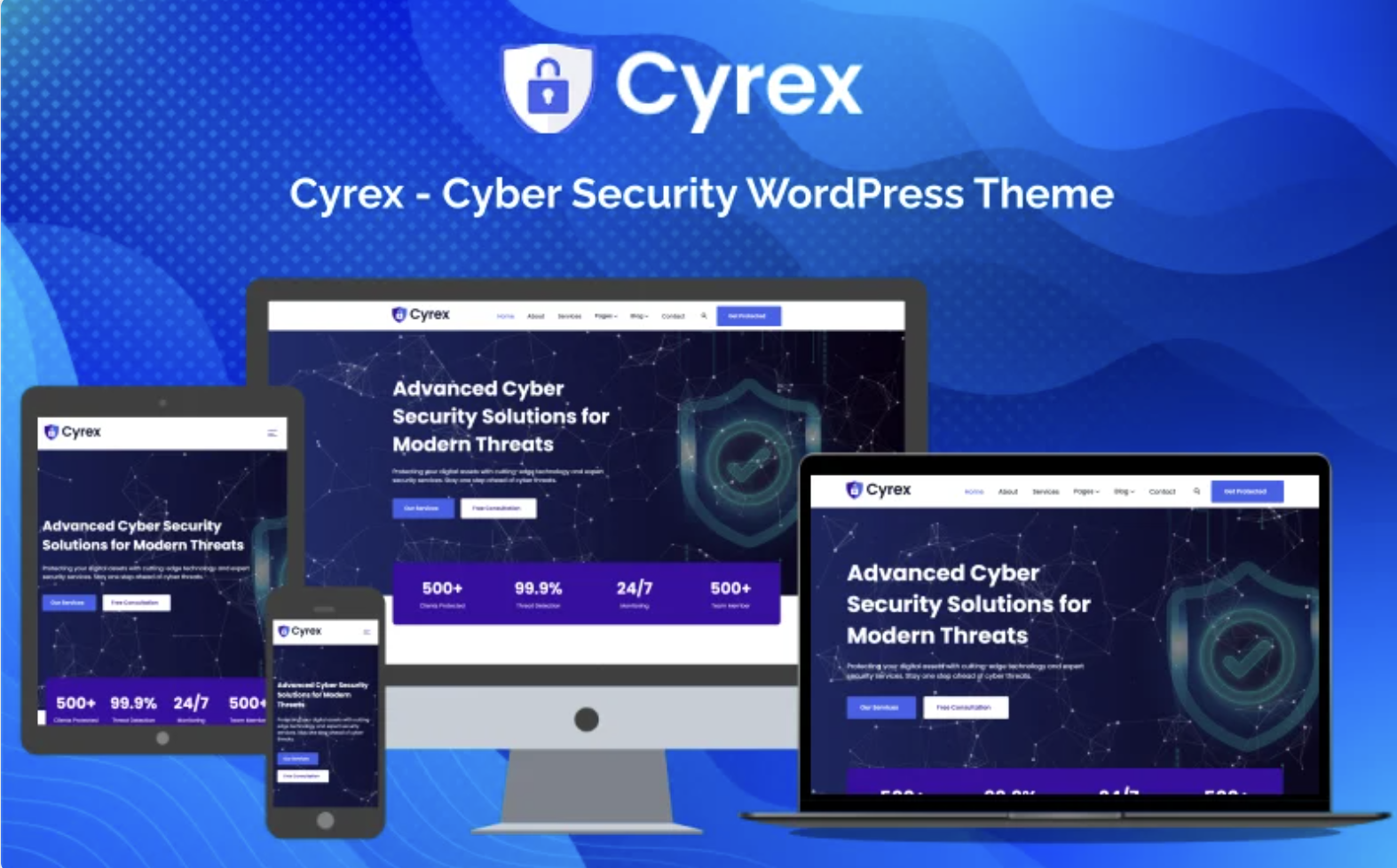 Cyrex - Cyber Security WordPress Theme